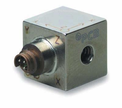 2 grams Dimensions hex h 11/16 in 20.83 mm PCB Triaxial Accelerometers - Type 356B21 Sensitivity 9.