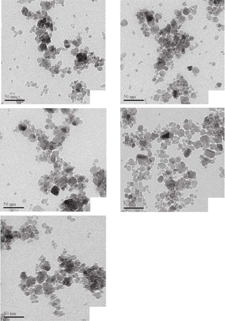 Chen et al. Chemistry Central Journal 2014, 8:40 Page 3 of 6 (0) (1) (2) (3) (4) Figure 1 Typical TEM images of the samples prepared without NaOH (0) and with increasing NaOH concentrations: 0.
