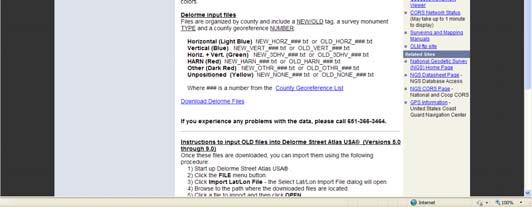 Download Delorme Files