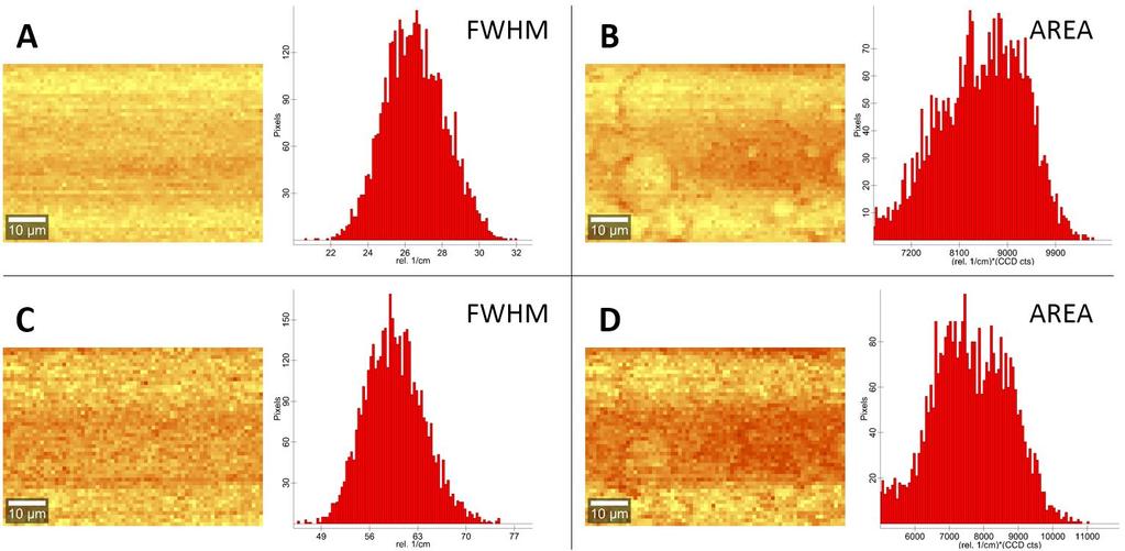 Figure S15. Raman imaging analysis results for 70x50 µm 2 area of MAPbBr3 PMF.