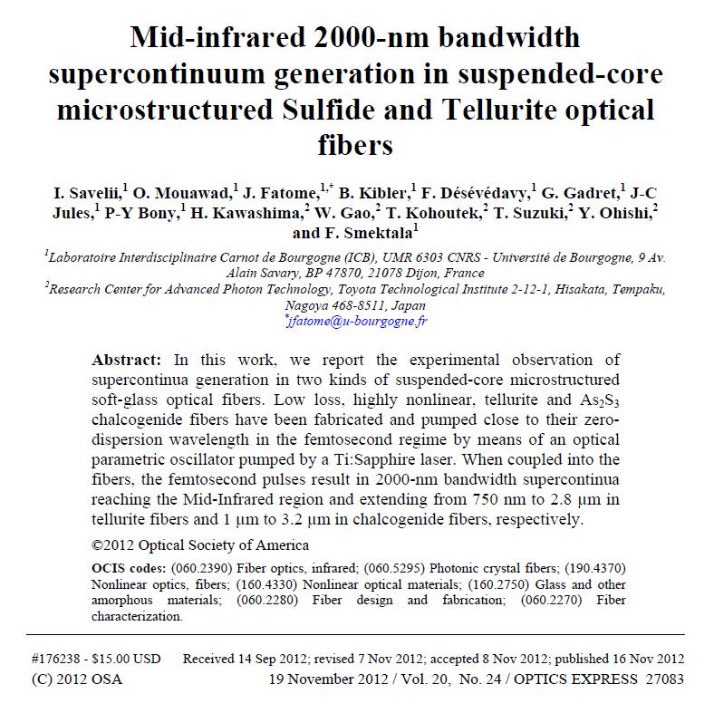 Part 2 : Mid-Infrared Supercontinuum Generation In As 2 S