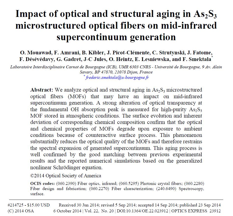 Part 2: Mid-Infrared Supercontinuum Generation In As 2 S 3