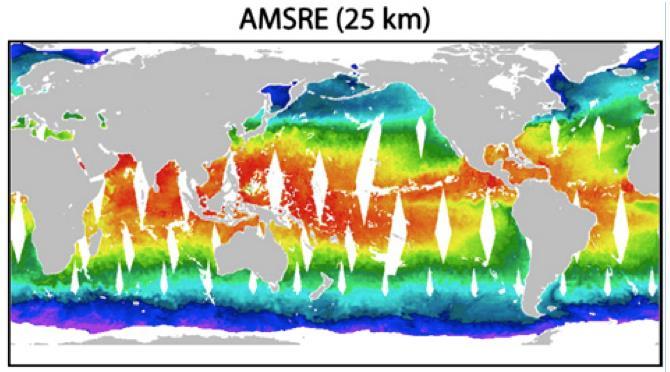 Sea Surface Temperature Constellation (Sample Not Complete) 11 12 13 14 15 16 17 18 19 20 21 22 23 24 25 AMSRE TRMM WindSat 2rpm GCOM-W1 (AMSR-2) Microwave SST ~50