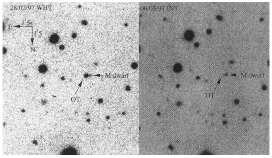 First GRB Optical Counterpart Found decaying optical source inside