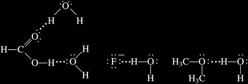 2 Strategy A species can form hydrogen bonds with water if it contains one of the three electronegative elements (F, O, or N) or it has a H atom