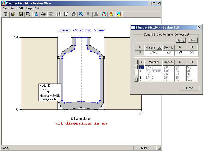 MATERIAL LIBRARY An extensive library of available materials can be used to specify geometry component materials.