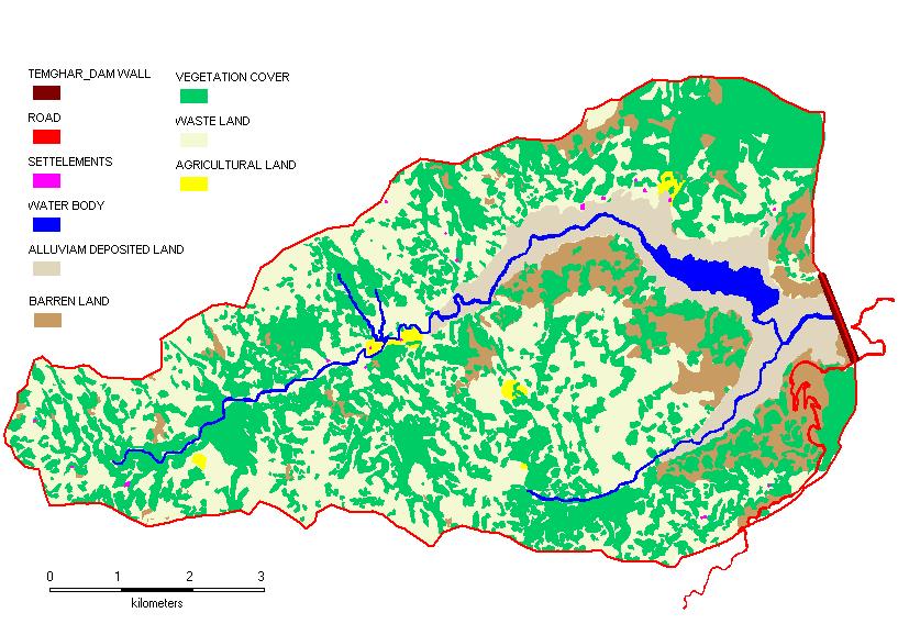 TEMGHAR LAKE CATCHMENT LAND USE / LAND COVER MAP BASED ON