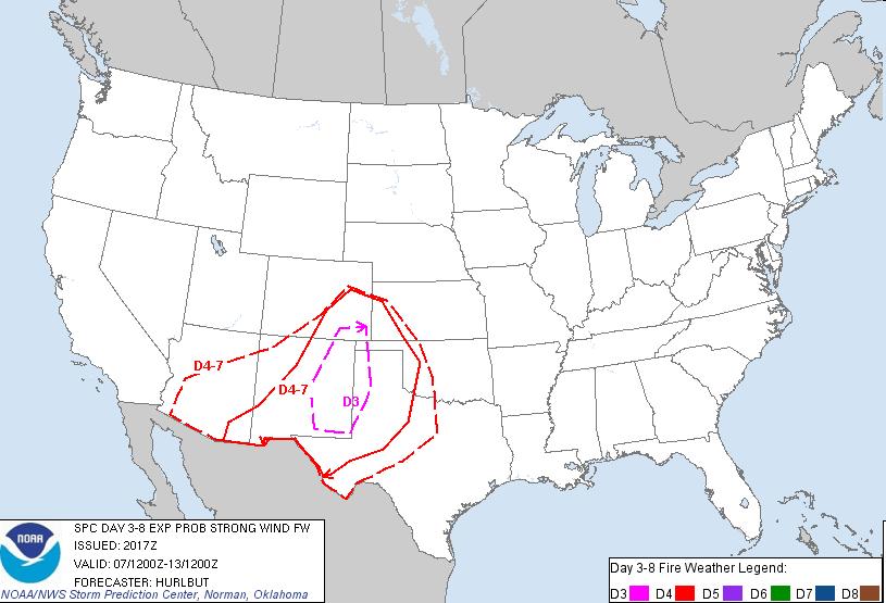 70% probability of fire wx cond.