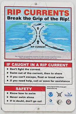 Relative Motion and Rip Currents Life and death application: rip currents.