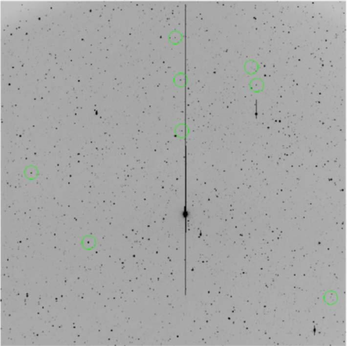 CSTAR: Testing and Data Reduction 287 Fig. 10 Image 39530013.fit obtained by CSTAR. The variable stars detected by CSTAR are labeled by green circles in the image. Fig. 11 Light curve of one of the bright sources from the CSTAR telescopes.