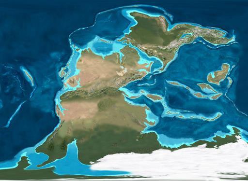 million years ago Late Permian period Euramerica has almost