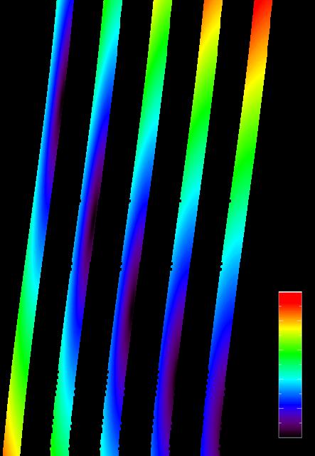 49ºN Example of glitter geometry July 3 specular reflection of solar beam equator x 100º 80º 49ºS An Aa