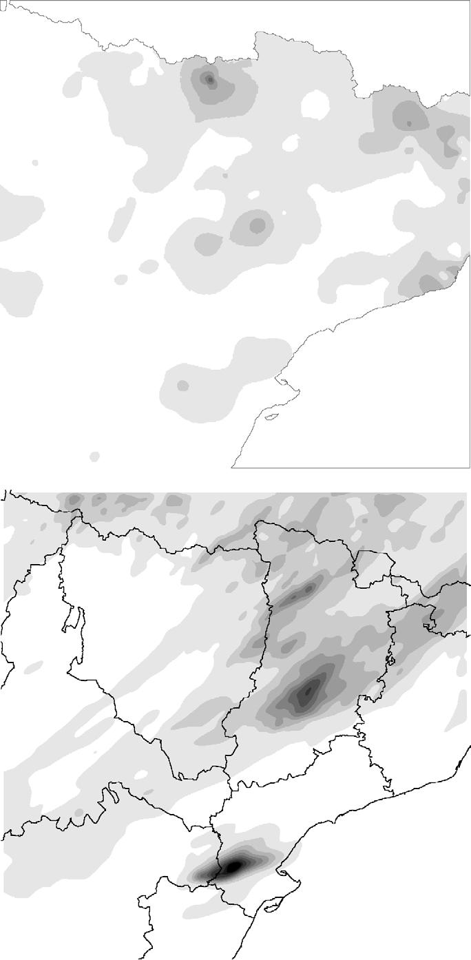 E. Tudurí et al. / Atmospheric Research 67 68 (2003) 541 558 553 Fig. 10. (a) Analysis of the precipitation recorded from 07 UTC 14 July to 07 UTC 15 July 2001.