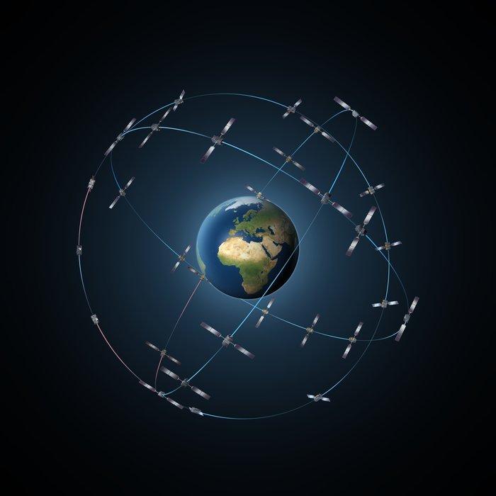 Galileo satellites 21 and 22 The Galileo system 24 satellites + 6 spares in medium Earth orbit on three orbital planes [actually 18]; A global network of sensor stations receiving