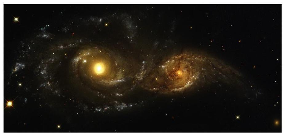 galaxy are rushing towards each other All galaxies, on the largest scale are moving
