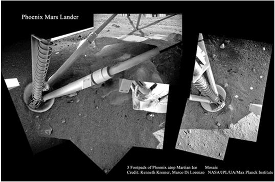 But some atmospheric water apparently does exist Analysis of data from the Phoenix lander shows that it still snows on Mars And droplets condensed on the legs