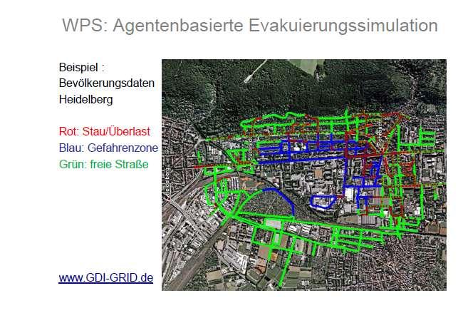 Planning of Evacuation Routes Example Budapest Blue: Dangerous Area Red: