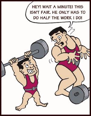 CHAPTER 2: FORCE, ENERGY AND WORK 13 For example, a very short weightlifter would have to do less work to get the bar above his head than a very tall weightlifter.