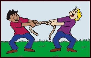 CHAPTER 2: FORCE, ENERGY AND WORK 11 Another way to look at this is to consider what happens if you and your friend are pulling a rope in opposite directions.