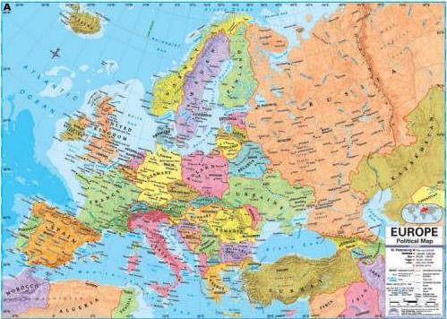 Absolute Location: Europe sits between 31 W and 69 E Longitude, 81 N and 34 N Latitude.