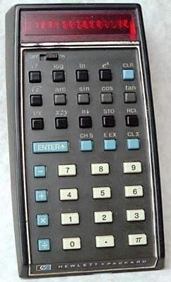 Figure 3 The HP-35 Electronic Calculator Some CRE courses began using the IBM CSMP software (Continuous Systems Modeling Program) in the early 70s.