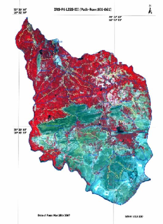 There are 13 canals mapped in network model and including major canal and under each canal the sub-blocks and chaks are identified with reference to DEM and identified topographic features.