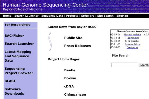 4. Is the Houston Medical Center involved in genomics? http://www.hgsc.bcm.tmc.