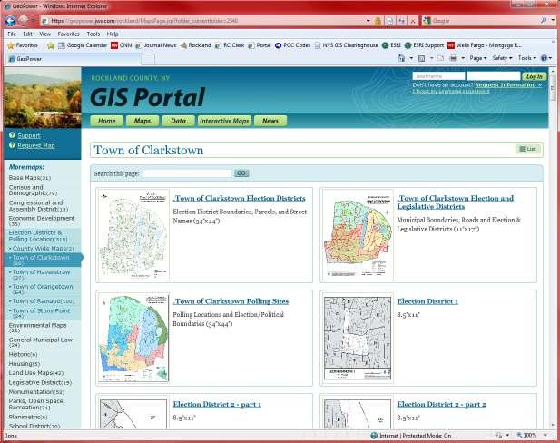 Rockland County GIS Portal GIS Portal Users have access to premade maps, data and