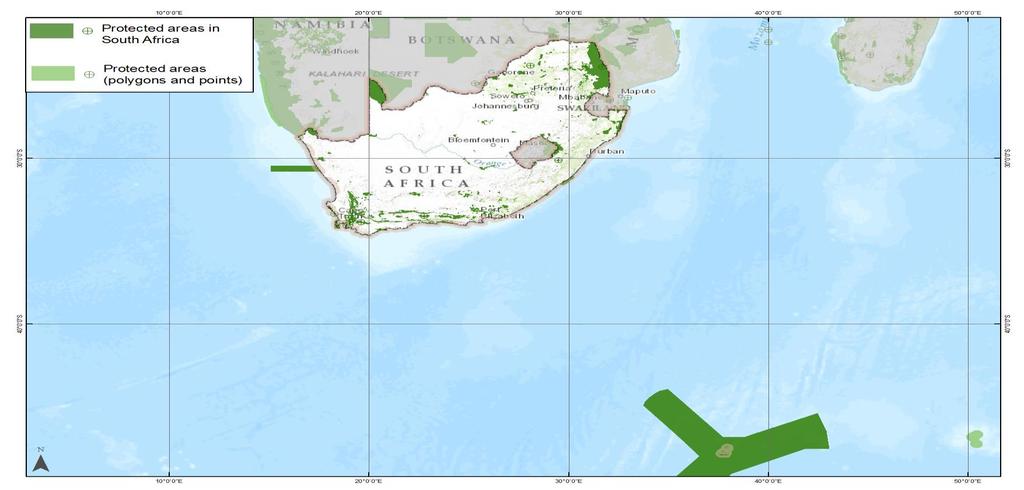 WDPA Data Status Report About this Report and the World Database on Protected Areas (WDPA) Map showing protected areas in the WDPA South Africa January 2015 The WDPA is the most comprehensive global