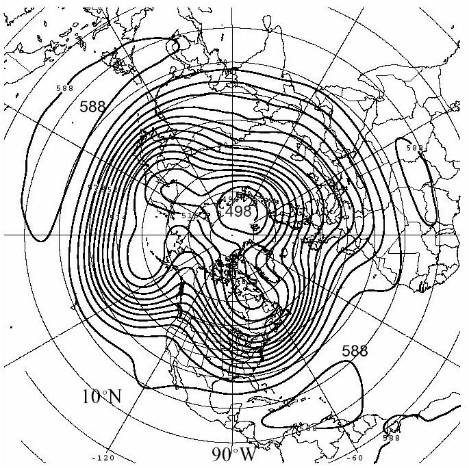 Average and Actual 500mb Polar Vortex Long term Average January 500mb January 2003 MEAN 500 mb
