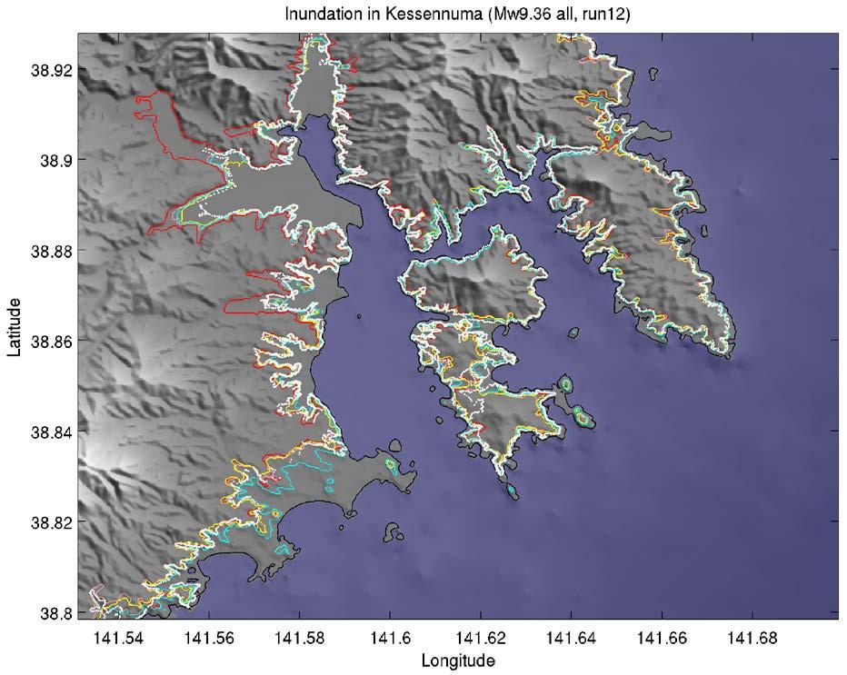 4.2 SIMULATED RESULTS WITH EARTHQUAKE SCENARIOS FROM PTHA 4.2.1 Tsunami Inundation Estimates For the M W 9.