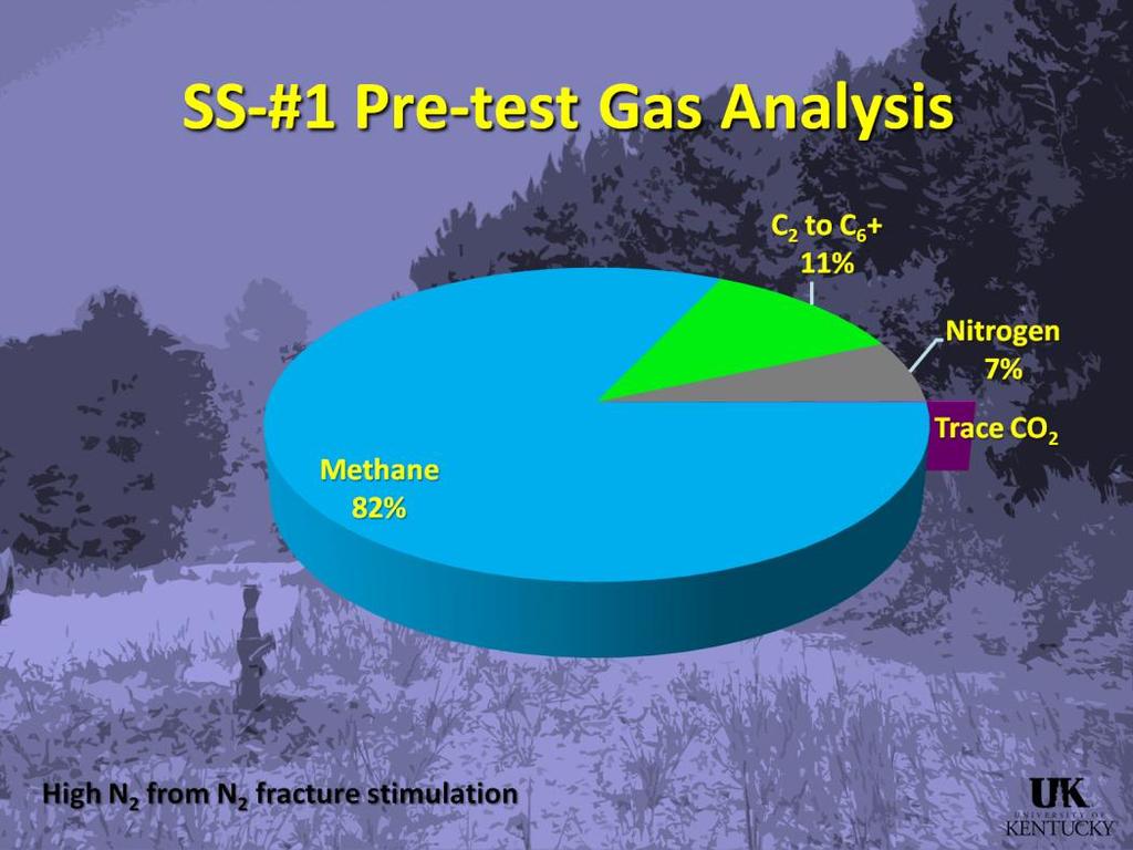 Presenter s notes: The pre-test gas analyses revealed an average of 93%