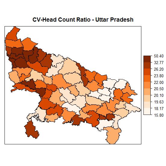 Head Count Ratio - Uttar Pradesh 0.26 0.
