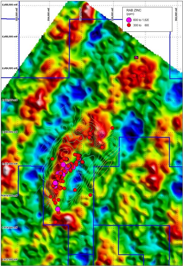 RAZORBACK WEST IP Survey Work Program Target massive sulphides under cover Ground electro-magnetic surveys IP Anomaly