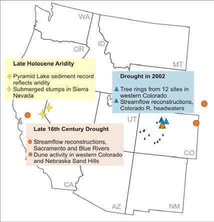 this record. The first permanent non-indian settlement in Colorado was founded at Conejos in San Luis Valley in 1851, so there are no historical records to document this extreme drought year.