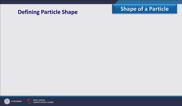 (Refer Slide Time: 04:29) Defining particle shape now here basically we want to define the particle shape so if you consider the particle shape it can be define how it can be define how it can