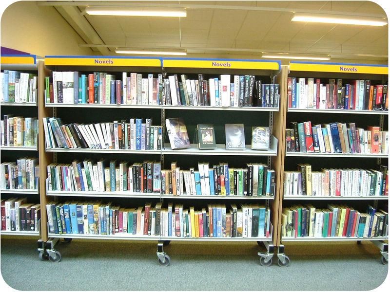 You might give up without even trying. Of course, in most libraries, books are arranged in an orderly way, like the books shown below.