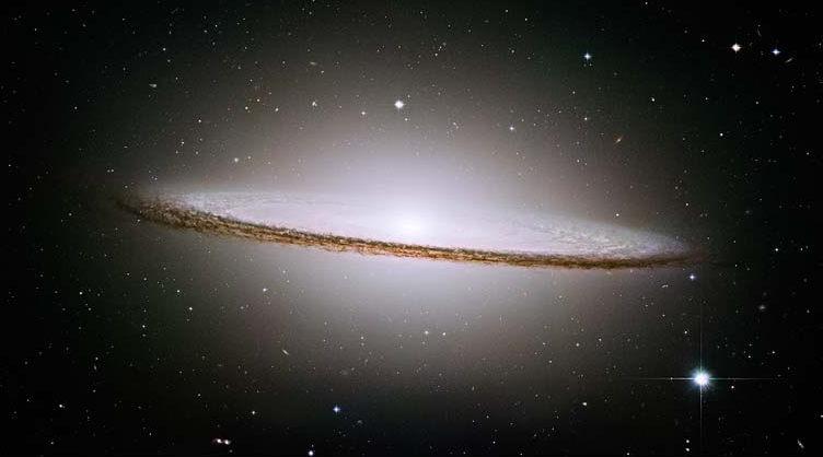Figure 2.5: Messier 104, the Sombrero Galaxy, is an Sa seen nearly edge on.