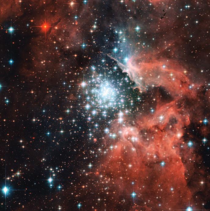 Despite their different appearances there are some similarities, as both are undergoing a high rate of star formation. NGC 3603, a giant star-forming region, is an extraordinary object.