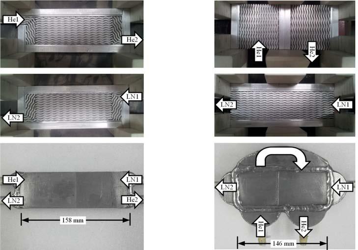 He-LN 2 Heat Exchanger Fabrication of PFHX s