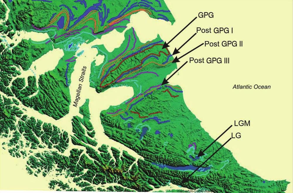 326 J. RABASSA ET AL. Figure 6. Map of greater detail, compared with Figure 5, of the glacial limits of Tierra del Fuego and the Magellan Straits area from Coronato & Rabassa (2011).