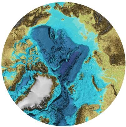 Grid updating work IBACO Version 3 Covers Arctic waters north of 64N.