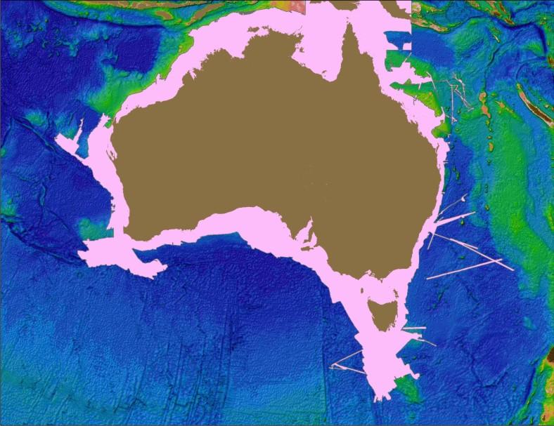 Grid updating work Geoscience Australia s Bathymetry and Topography Grid, 2009 Data from the GA grid for near-shore