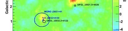 J2019+407 Fermi-LAT Cocoon TeV J2032+4130 VERITAS