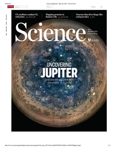 , Science, 356 (6340), 826-832:, doi: 10.1126/science.aal5928 GRL special issue Discrete and broadband electron acceleration in Jupiter s powerful aurora, B.H. Mauk, et al.