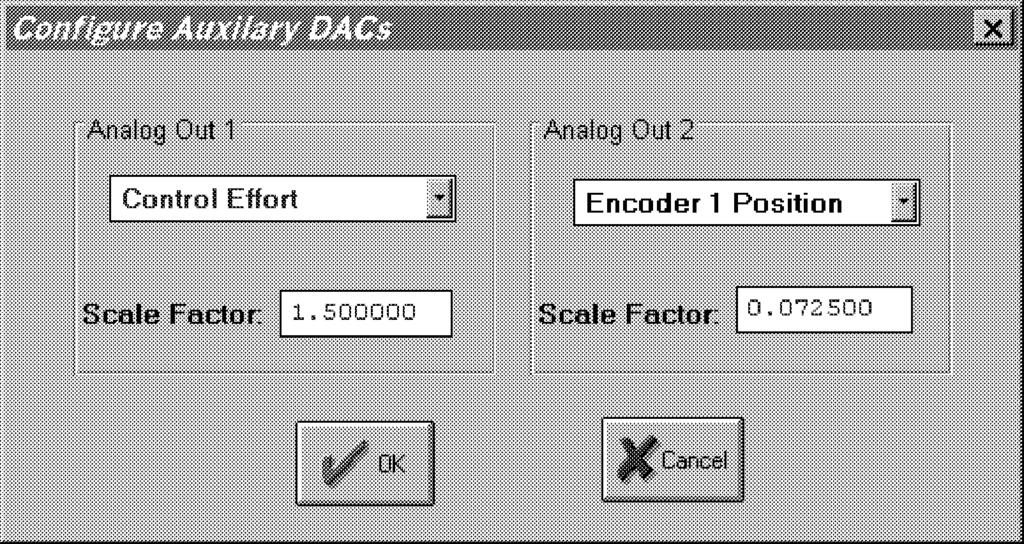 Chapter 2. System Description & Operating Instructions 31 Figure 2.1-11. The Configure Auxiliary DACs Dialog Box 2.1.9.