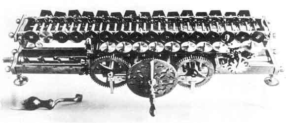 Leibniz Leibniz built a calculating machine that could add and subtract.