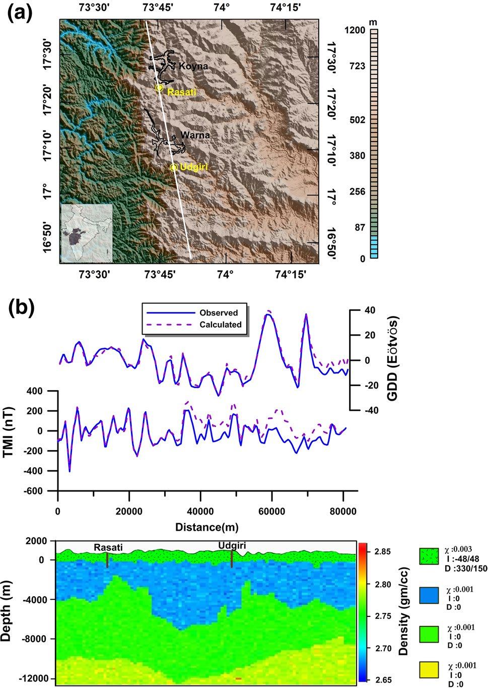Int J Earth Sci (Geol Rundsch) (2015) 104:1511 1522 inaccessible terrain. These studies indicated a large wavelength gravity low encompassing Koyna Warna earthquake region.