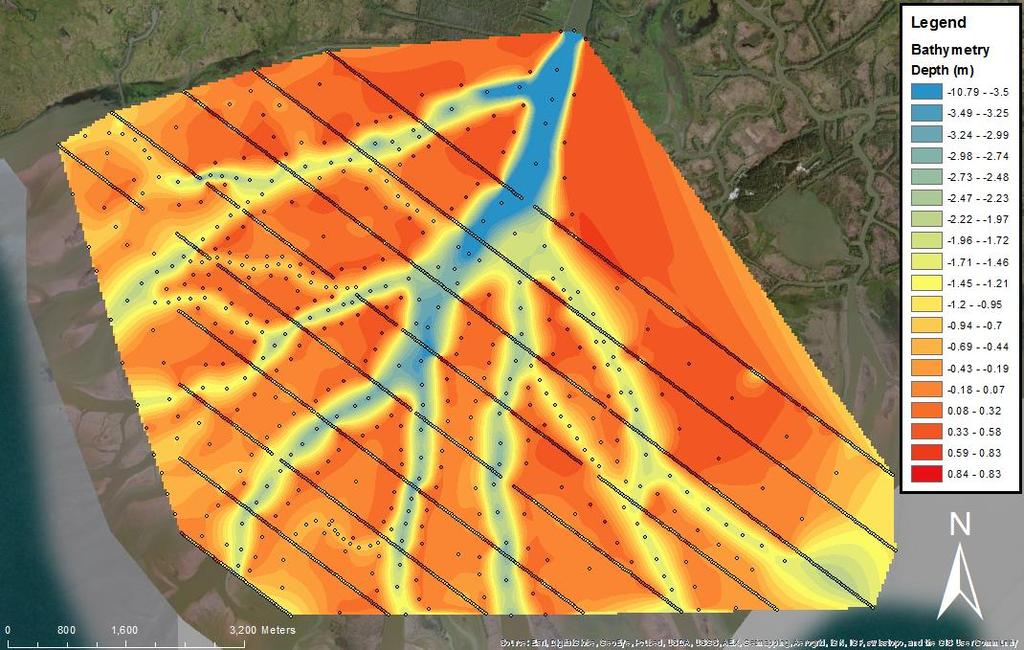Figure 10: Final bathymetry raster of WLD with