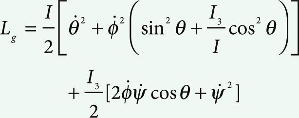 The kinetic energy is therefore (S4) This formula does not explicitly include ϕ or ψ the corresponding momenta